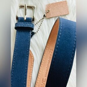 Purple Suede- Gold - Leather Belt -MILLIE